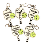 Pickleball Quotes Keychains