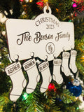 2023 FAMILY Ornament w/stockings - Digital file