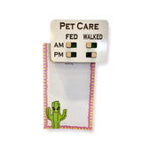 PET CARE AM|PM FED|WALKED magnet