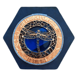 Hex Medal Display blue Wall Decor