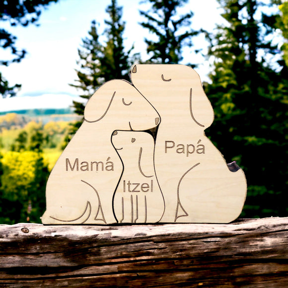 Personalized Dog Family of 3