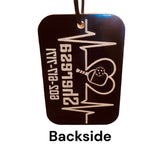 Pickleball name tag | pickleball bag tag| laser engraved gift | personalized bag tag