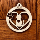 Dog | Cat Silhouette cutout Ornament Digital file