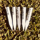 Plant stakes, Garden stakes, Herb stakes, Plant markers (set of 4)
