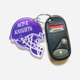 ACP-E Football keychain in use