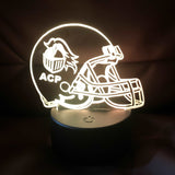 ACP Logo Helmet LED Lamp White