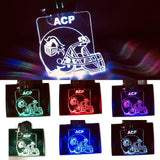 ACP LED Keychain Football Helmet -colors