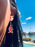 Chinese earrings in use