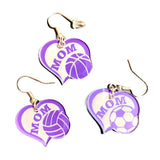 Sports earrings for Mom: Baseball, Basketball, Football, Golf, Soccer, Volleyball Earrings for Mom