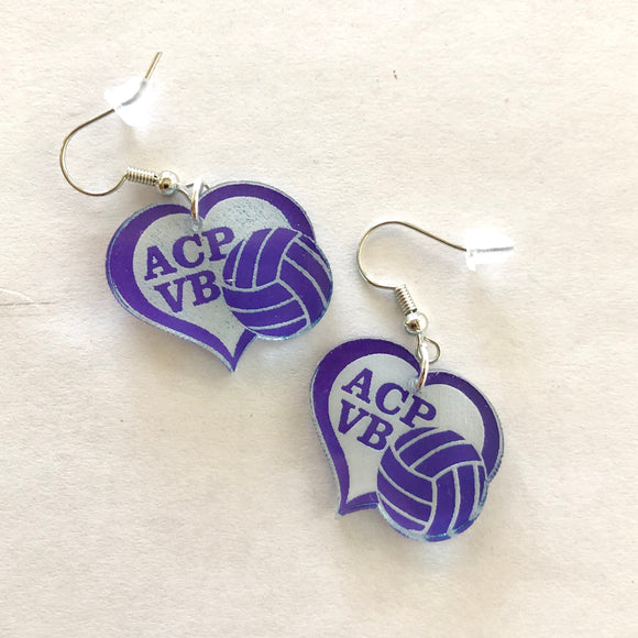 ACP VB  - ACP Volleyball earrings