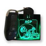LED Helmet Keychain ACP logo