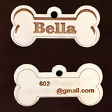 DOG TAG - Personalized with Dog name (set of 2)