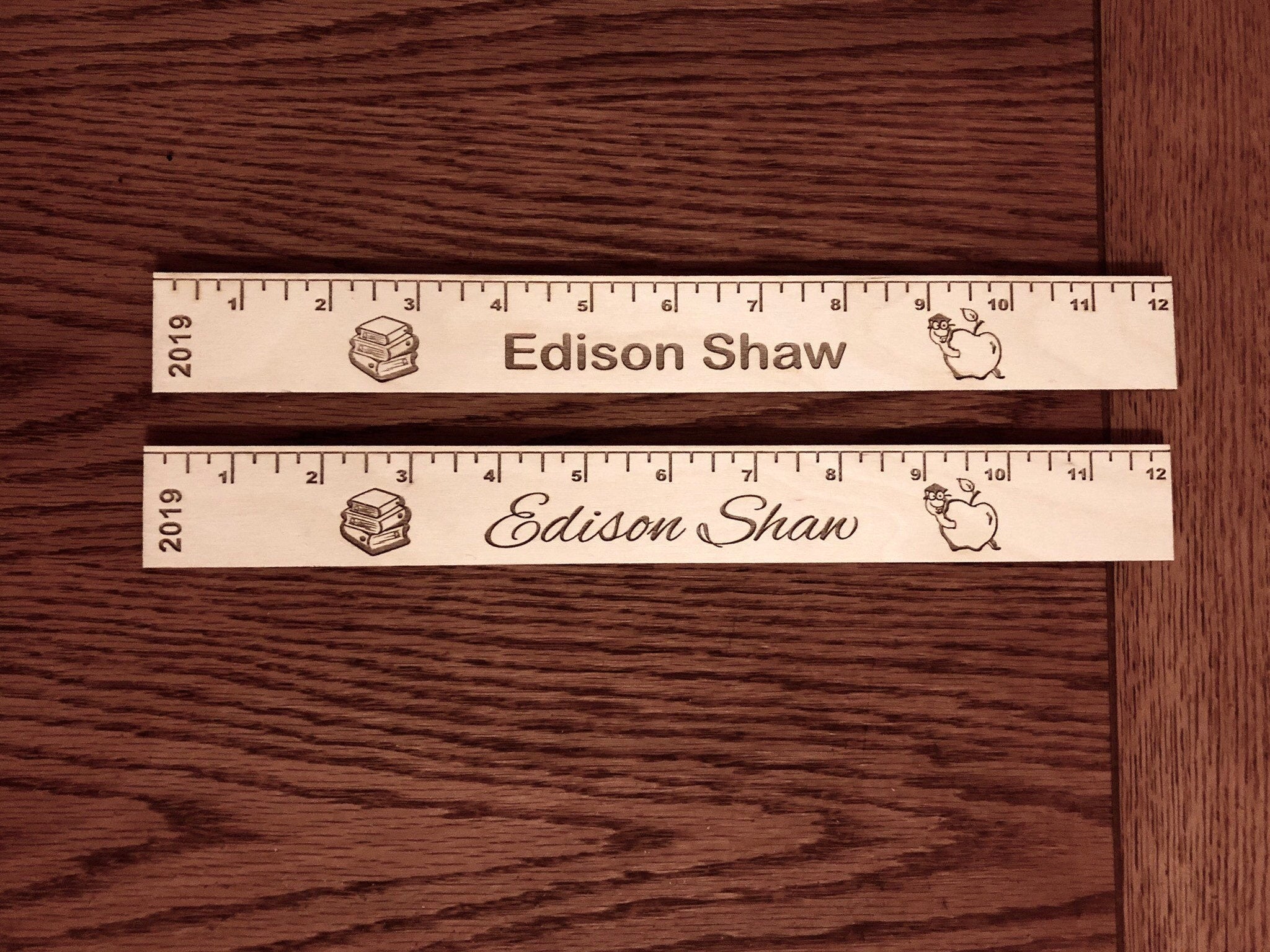 Two-Tone Personalized Wooden Ruler – MigAwards
