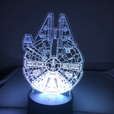 Millennium Falcon 3D LED Lamp