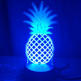 Pineapple LED lamp, night lamp, color changing night lamp for kids room, for teenagers room