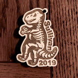 T-Rex ornament, TRex bag tag, custom dino keychain, personalized dinosaur ornament
