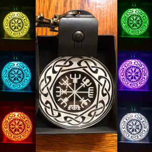 Viking keychain, Wayfinder, Vegvisir LED keychain - in multicolors