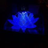 LOTUS flower LED keychain in multicolors - Personalize option