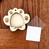 Pet Photo Fridge magnet & Ornament combo, Dog Ornament, Cat Oornament, Photo Frame ornaments, PAW photo frame magnet or ornament