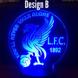 Liverpool Football Club, FLC Soccer LED lamp, color changing night lamp, You’ll never walk alone