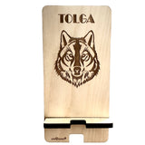 Mobile Phone Stand; laser engraved Phone Stand; custom phone stand, personalized phone stand
