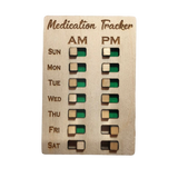 Weekly Medication Tracker | Med tracker Magnet, Fed AM and PM, Reminder Magnets