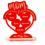 Mother’s Day gift from children, Personalized Mother’s Day plaque laser engraved; table display Mother’s Day
